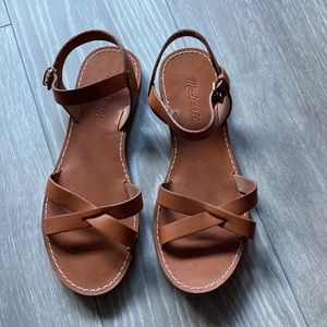 Madewell leather Sandals  never worn outside size 8